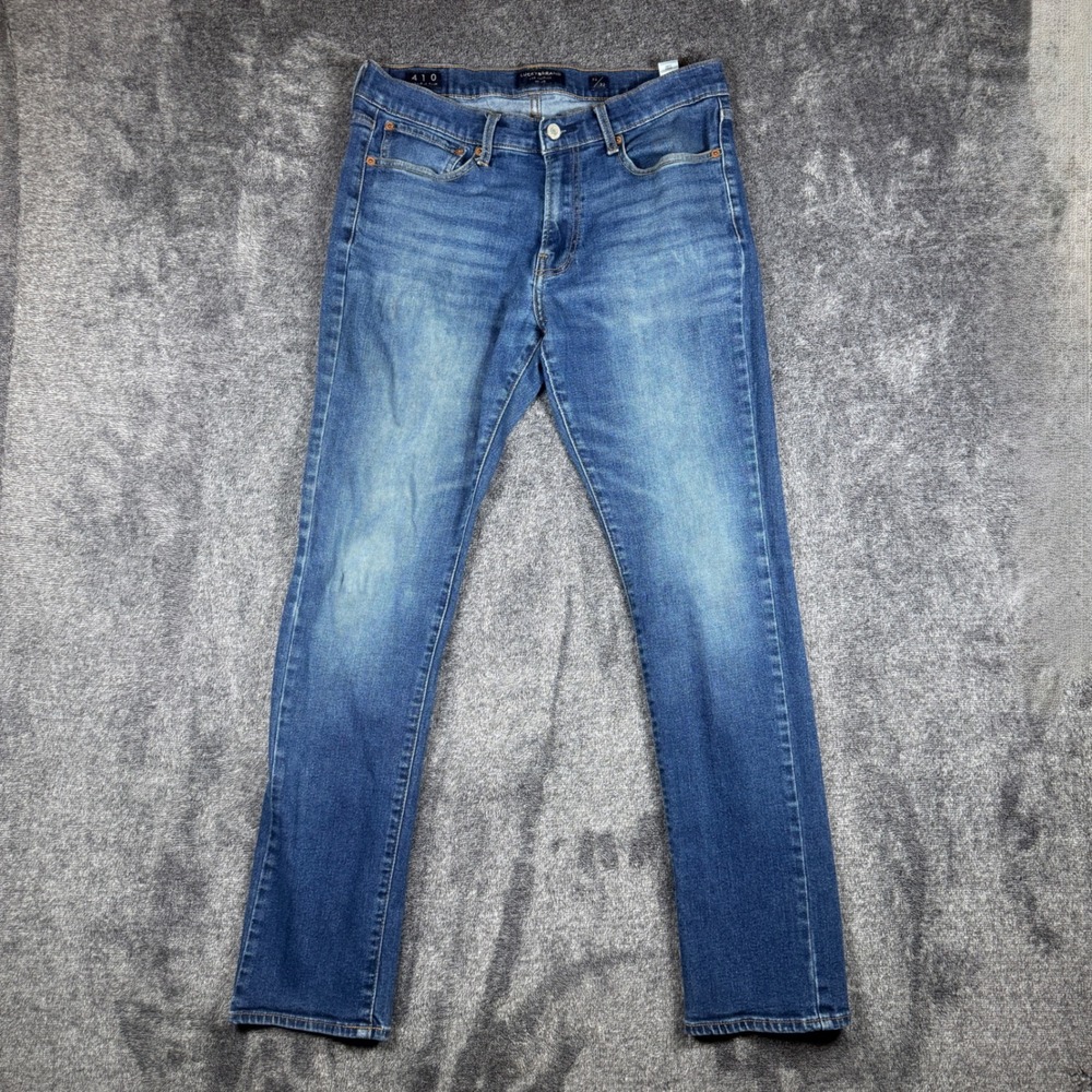 Lucky Brand 410 Athletic Slim Jeans Mens 32x32 Blue Denim Medium Wash Stretch